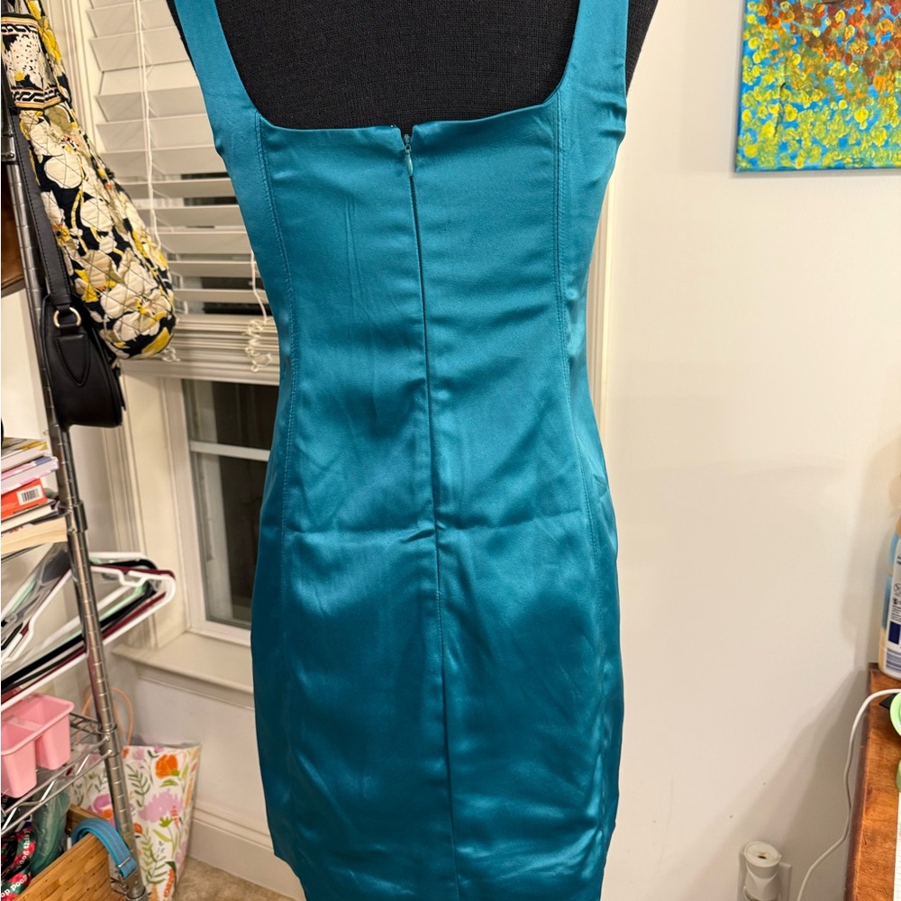 House of Harlow 1960 Teal Mini Dress - Picture 3 of 6